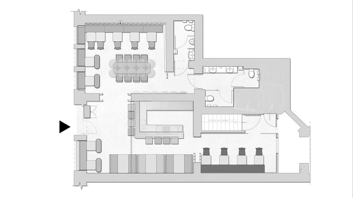 Plan FoodX Poznan von mode:lina architekci