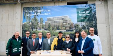 UBM Development: Grundsteinlegung eröffnet den Vertrieb von 22.000 m2 Bürofläche im LeopoldQuartier OFFICE   